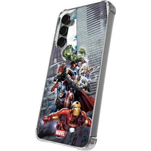 Marvel Avengers Attack Galaxy S24 Plus Clear Case